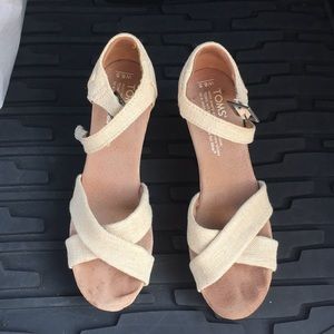 Toms cork wedge